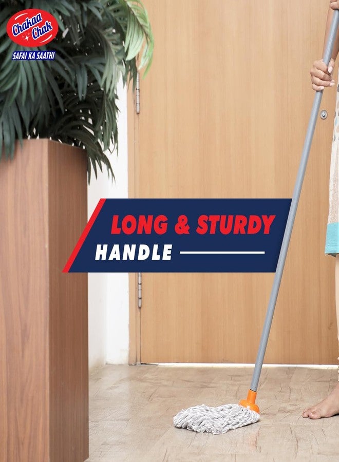 Chakaa chak Chakaachak Swift Deck Mop for Floor Cleaning | Lightweight for Wet & Dry Use | Heavy-Duty | with Long Handle | Best Mop for Home, Office, Tile, Marble & Wooden Floor Cleaning - Image 3